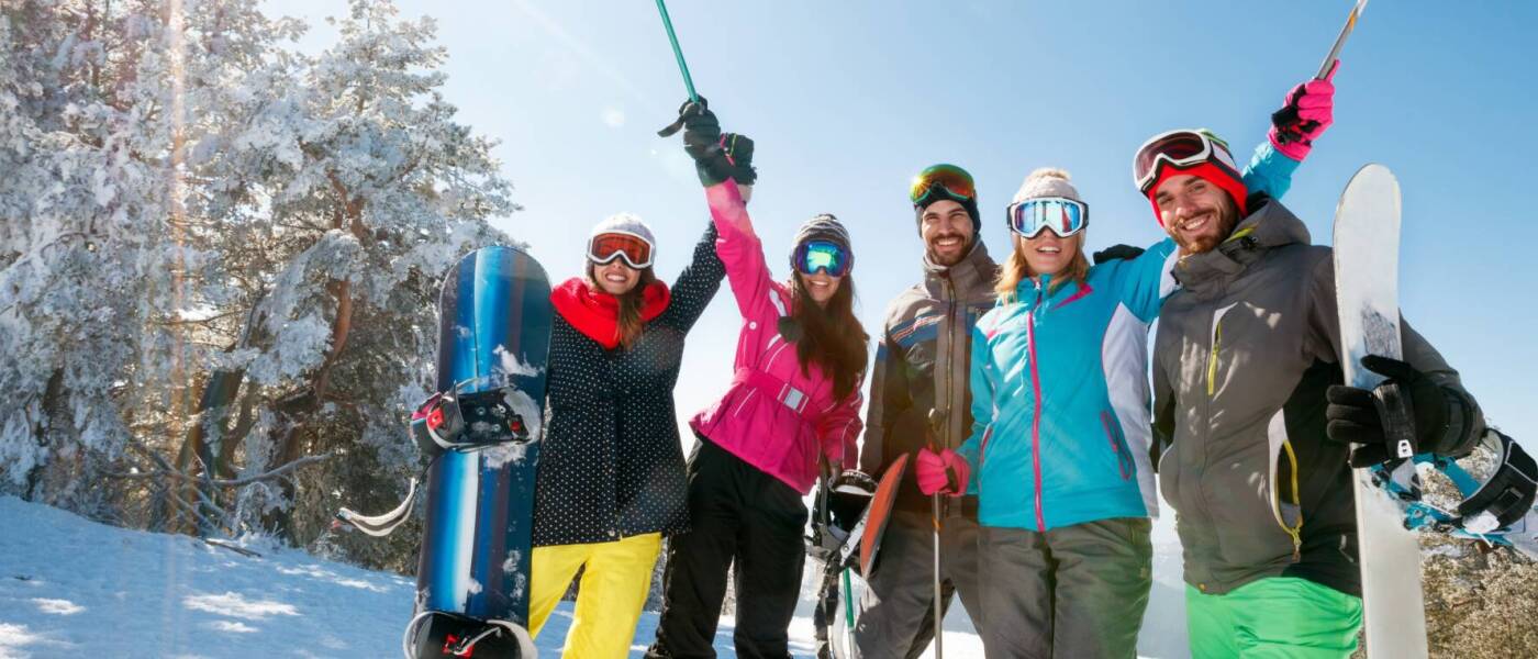 Gemeinsam in den Schnee